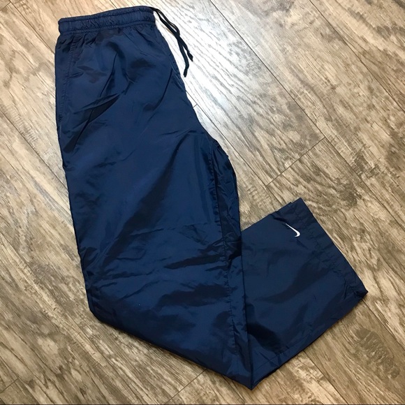 Nike Other - Vintage Nike Lined Windbreaker Track Pants Navy M